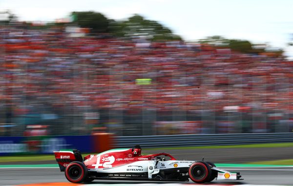 Kimi en la carrera de Monza