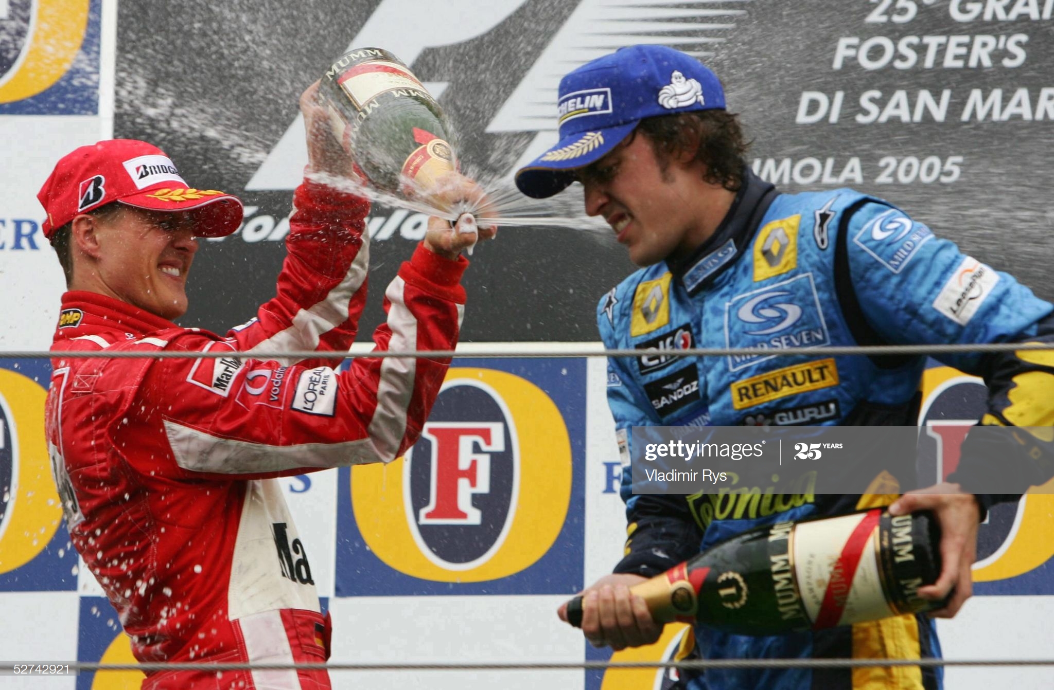 Alonso y Schumacher GP San Marino 2005