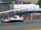 Ambos Porsche durante las 24 Horas de Le Mans