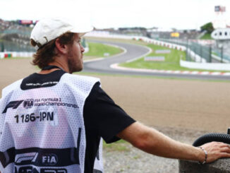 Sebastian Vettel en los libres del Gran Premio de Japón de 2023