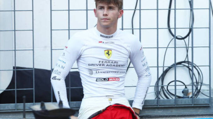Arthur Leclerc en el GP de Monza de Fórmula 2