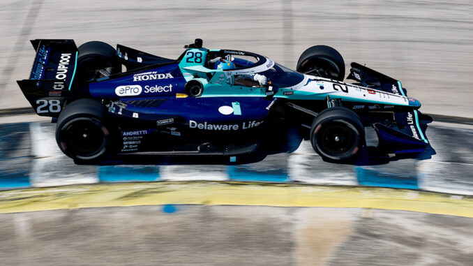 Marcus Ericsson en el test de Sebring | Fuente: IndyCar