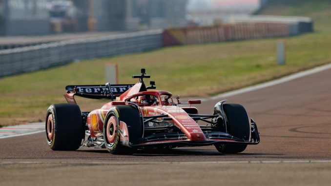 Carlos Sainz en Fiorano rodando con el SF-24 | Fuente: Scuderia Ferrari