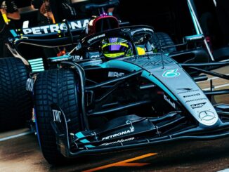 El W15 en un shakedown en Silverstone | Fuente: Mercedes AMG