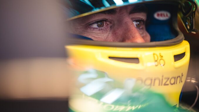Fernando Alonso a bordo del AMR24 | Fuente: Aston Martin
