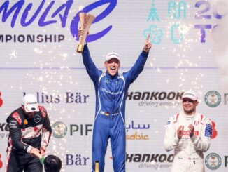 Maximilian Gunther celebra la victoria en Tokio | Fuente: Maserati Racing