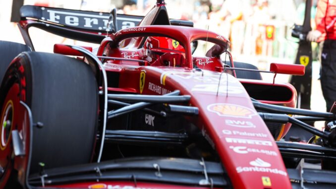 Leclerc en los terceros entrenamientos libres del GP de Australia 2024 | Fuente: Scuderia Ferrari