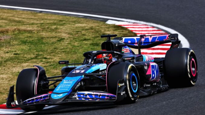 Esteban Ocon durante el GP de Japón 2024 | Fuente: Alpine Racing