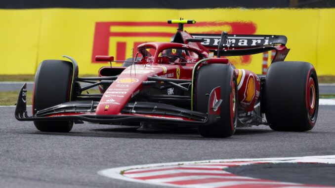 Carlos Sainz durante la clasificación del GP de Japón | Fuente: Scuderia Ferrari