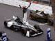 Mitch Evans celebrando la victoria en el ePrix de Mónaco | Fuente: Jaguar Racing