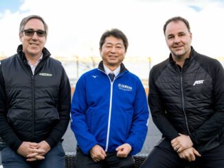 Los tres responsables del proyecto de ABT junto a Lola Carts y Yamaha | Fuente: ABT Motorsport