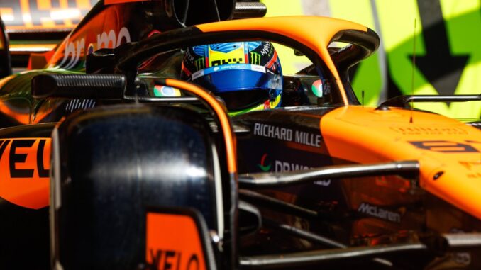 Oscar Piastri durante los terceros libres en Imola | Fuente: McLaren F1