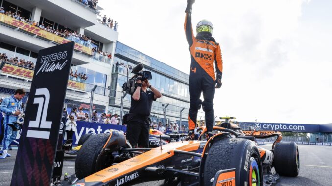 Lando Norris en el Gran Premio de Miami | Fuente: McLaren Racing
