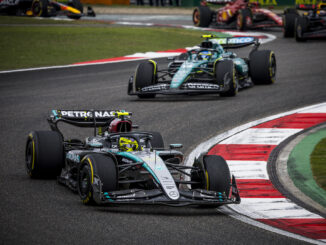 Ambos Mercedes durante el GP de China 2024 | Fuente: Mercedes AMG F1