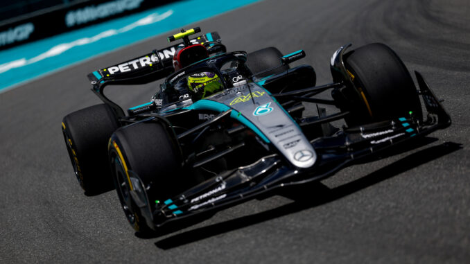 Lewis Hamilton durante el GP de Miami | Fuente: Mercedes AMG F1
