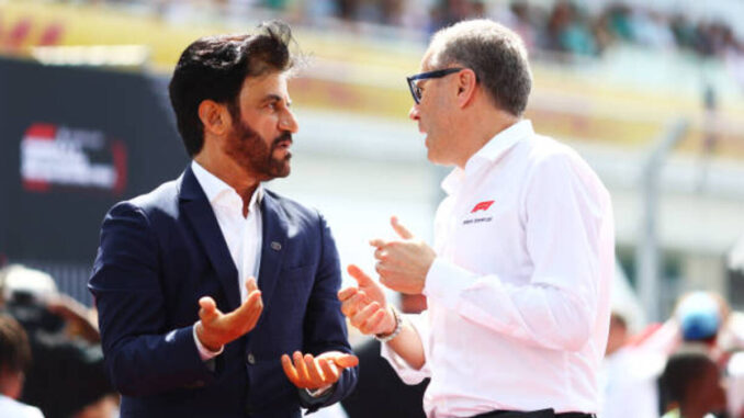 Ben Sulayem y Domenicali en el Gran Premio de Miami | Fuente: Getty Images